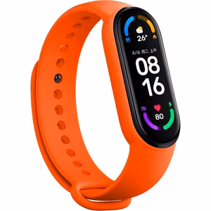 Ranneke Xiaomi Mi Band 5/6/7:lle - oranssi