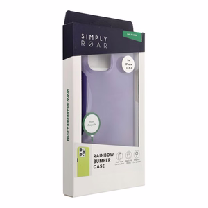 ROAR Suojakuori RAINBOW BUMPER yhteensopiva MagSafe iPhone 15:lle violetti