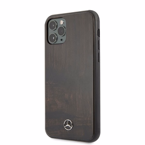 Mercedes Wood Line ruusunpuu kotelo iPhone 11 Pro Max - ruskea