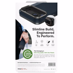 Uniq Keva EDGE Magclick Lataussuojakuori iPhone 17 Pro:lle - sininen