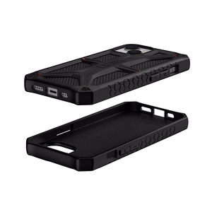UAG Monarch Suojakuori iPhone 14 Plus:lle - musta kevlar