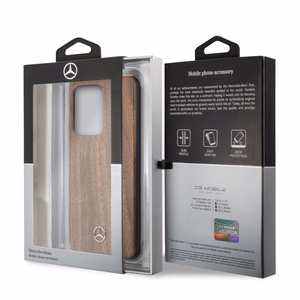 Mercedes Wood Line Walnut Case Samsung Galaxy S20 Ultra - ruskea - ruskea