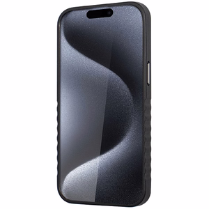 Audi Aitoa nahkaa oleva Suojakuori MagSafella iPhone 15 Pro Maxille - musta ja punainen