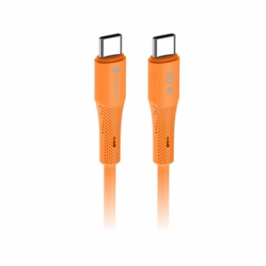 Cable USB C to USB C Forcell F-Energy QC4.0 PD 3A 60W Silicone 1 m C344 orange