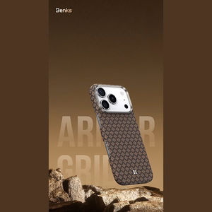 Sininen Benks Magnetic Armor Air Armor Grid 600D kevlar- ja metallikehyksinen suojakuori (C.K.FL.AP.BE.0072) malleihin iPhone 18 Pro / iPhone 17 Pro