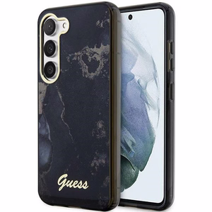 Guess GUHCS23MHTMRSK S23+ S916 musta/musta kovakuori Golden Marble Collection