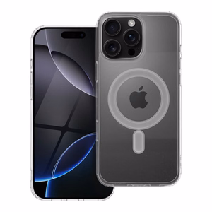 Suojakuori iPhone 16 PRO MAX:lle Clear Mag Cover (MID) yhteensopiva MagSafen kanssa läpinäkyvä