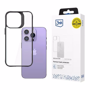 3mk Satin Armor Case+ iPhone 14 Pro Max -sarja - Musta