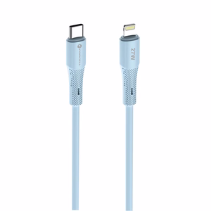 Kaapeli USB C - Lightning Forcell F-Energy PD 3A 27W Silikoninen 1m C346 sininen
