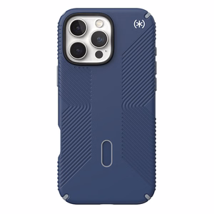 Speck Presidio2 Grip -suojakuori MagSafe- ja ClickLock-tuella iPhone 16 Pro Max:lle, Coastal Blue/Dust Grey
