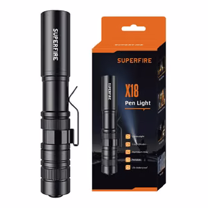 Superfire X18 taskulamppu 55 lm 5 W 5 tilaa 38 m