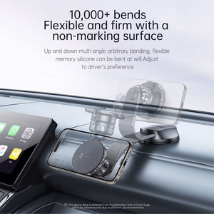 Magnetic car phone holder Forcell F-Grip MagFlex windshield / dashboard / air vent black