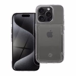 Suojakuori Forcell F-PROTECT iPhone 15 Pro läpinäkyvä