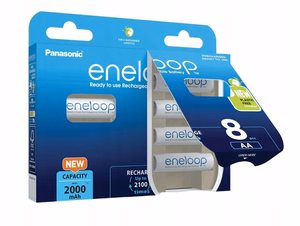Rechargeable batteries PANASONIC ENELOOP AA 2000 mAh 8 szt (BK-3MCDE/8HH)