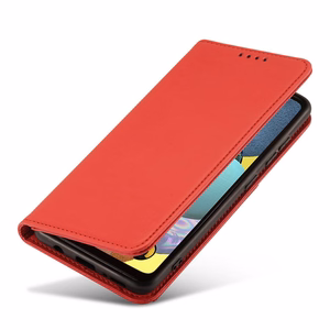 Magneettikorttikotelo Kotelo Samsung Galaxy A13 5G pussi lompakko kortinhaltija Punainen