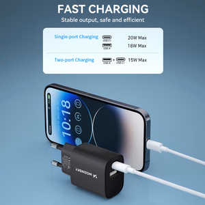 Charger Wozinsky (WGWCB) (1xUSB-C;1xUSB 3A 20W) black