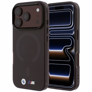 BMW M IML Frosted Metal Logo & Trims MagSafe suojakuori mallille iPhone 17 Pro / 18 Pro – viininpunainen