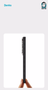 Benks Magnetic Armor Air Armor Grid Kevlar Case Metal Frame 600D (E050) Samsung Galaxy S26 Ultra -puhelimelle musta