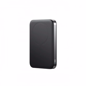Joyroom JR-PBM12 Power Bank 10000mAh 22.5W MagSafe yhteensopiva, 15W langaton lataus, rengasalustalla - musta