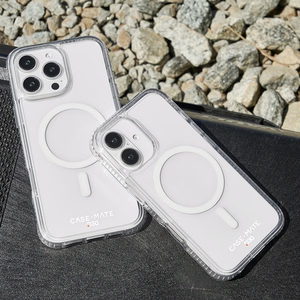Case-Mate Tough D3O läpinäkyvä suojakuori MagSafe-tuella iPhone 16 Plus -puhelimelle