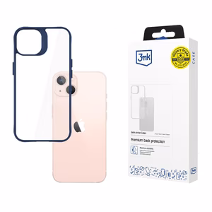 3mk Satin Armor Case+ Blue Suojakuori Apple iPhone 14:lle - läpinäkyvä