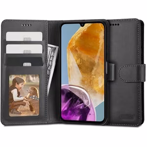 Tech-Protect Wallet Case for Samsung Galaxy M15 5G - Black