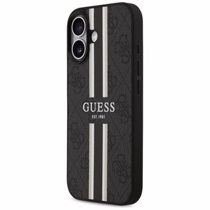 Guess 4G Printed Stripes MagSafe-suojakuori iPhone 17:lle - musta