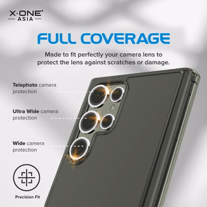 X-ONE Sapphire Camera Armor - Samsung Galaxy S23/S23 Plus:lle - hopeinen