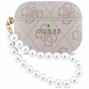 Guess 4G Pearl Strap suojakuori AirPods Pro 3 vaaleanpunainen