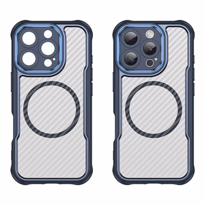 Leading Series MagSafe Silikoninen Suojakuori iPhone 16 Pro Max:lle - Sininen