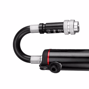 Rockbros SMART-B 150 PSI minipyöräpumppu Presta- ja Schrader-venttiileille – väri: musta