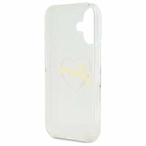 Guess IML Heart Suojakuori iPhone 16 Plus:lle - läpinäkyvä