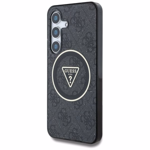 Guess Suojakuori Samsung S25 Plus:lle GUHMS25MHG4PRTGK (Magnetic IML Metal Glitter 4G Circle Triangle) musta
