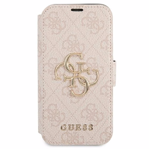 Guess GUBKP13X4GMGPI iPhone 13 Pro Max 6.7" Vaaleanpunainen/Vaaleanpunainen Lompakkokuori 4G Big Metal Logo
