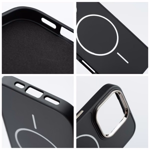 Suojakuori iPhone 17 PRO MAX:lle Frame Mag Cover yhteensopiva MagSafen kanssa musta