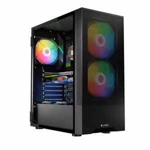 Logic ARYA ARGB MINIDI USB 3.0 -tietokonerunko, musta