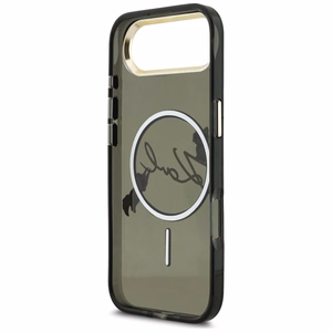 Karl Lagerfeld IML Choupettes Karl Script Logo MagSafe iPhone Air Case - Black