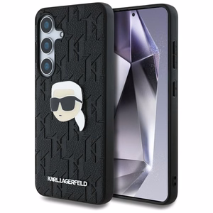 Karl Lagerfeld HC PU Monogram K. Head Pin Suojakuori Samsung Galaxy S25 Musta