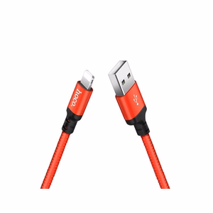 Hoco USB-A - Lightning -kaapeli 1 m 4 - musta/punainen