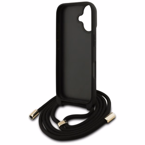 Alkuperäinen Guess 4G Big Logo suojakuori olkahihnalla iPhone 17 ruskea