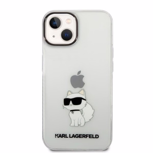 Karl Lagerfeld Ikonik Choupette suojakuori iPhone 14 Plus:lle - läpinäkyvä