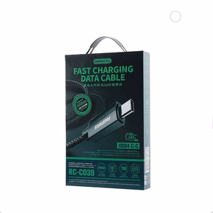 REMAX kaapeli LADON SERIES 240W RC-C039 USB 4.0 USB-C/USB-C 1M musta