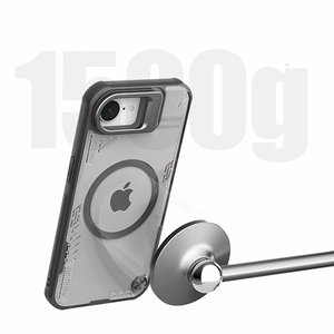 Nillkin Iceblade Prop Magneettinen Suojakuori jalustalla iPhone 16e / 17e:lle - musta