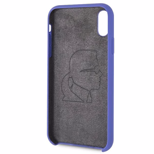 Karl Lagerfeld Silikoninen iPhone Xr Suojakuori - Violetti