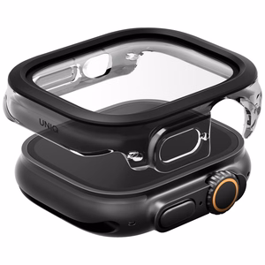 Uniq Voute Karkaistu Lasi Suojakuori Apple Watch Ultra 49mm:lle - Musta