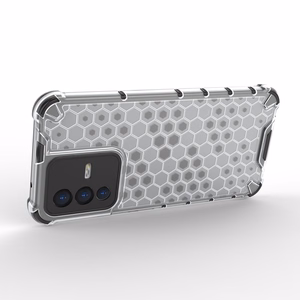 Honeycomb tapauksessa panssaroitu kansi geelirunko Vivo V23 5G läpinäkyvää varten
