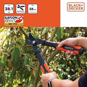 BLACK+DECKER-ohileikkaavat voimasakset, 38,1 cm