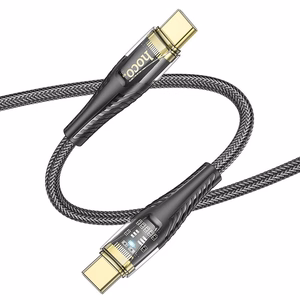 Hoco USB-C - USB-C -kaapeli 3A 60W 1,2 m U121 - musta