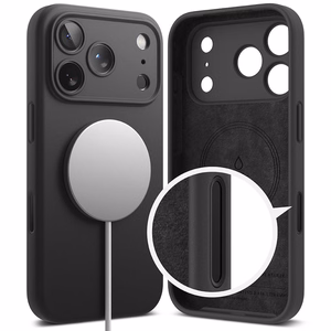 Ringke Silikoninen Magneettinen MagSafe Suojakuori iPhone 17 Pro:lle - Violetti