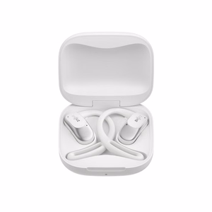 SHOKZ OpenFit Air kuulokemikrofoni langaton korvakoukulla puhelut/musiikki/urheilu/arkikäyttö Bluetooth valkoinen